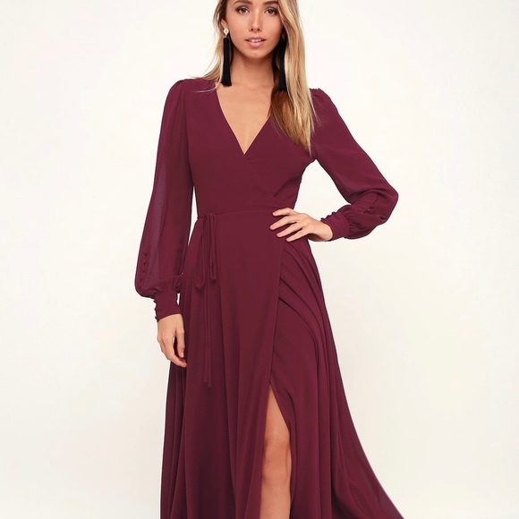 lulus maroon dress